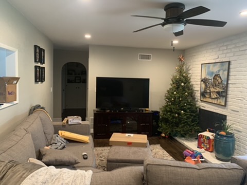 Before — TV on stand (living room)